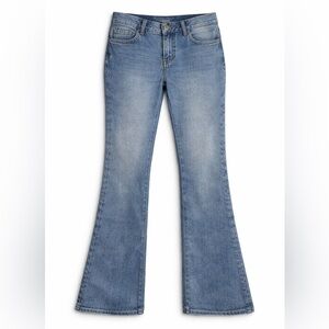 Brandy Melville J Galt Low Rise Flare Jeans Light Wash Size Small - NWT